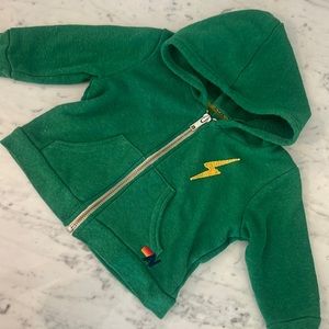 Aviator Nation 6-12 month green baby hoodie